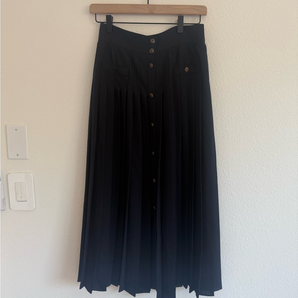 Massimo Dutti pleated maxi skirt